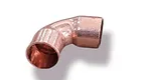 CURVA DE COBRE 90 GRAUS 3/8´´-PAREDE 0,65MM
